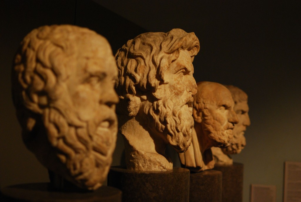 Sokrates, Antisthenes, Chrysippos, Epikouros